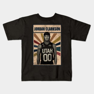 Utah Jazz Jordan Clarkson Kids T-Shirt